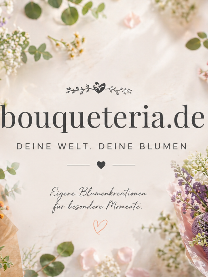 Eine Person in Rosa betrachtet verschiedene Blumensträuße in einem Geschäft.